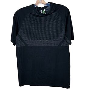 FWD Men's Training Tech Tee T-shirt Black Forward With Design Polka Dot Top Push